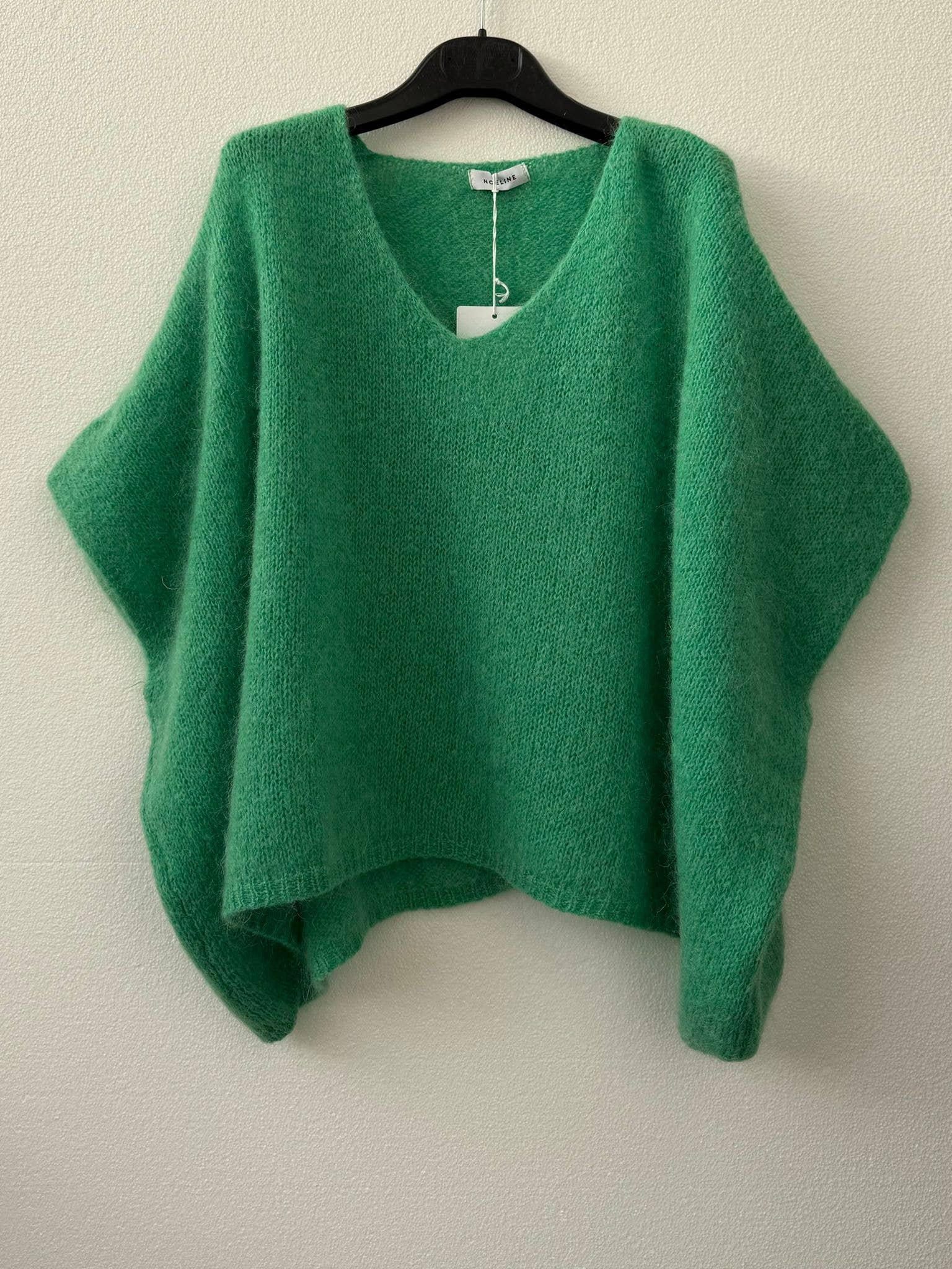 Mohair-Poncho-Pullover 7627
