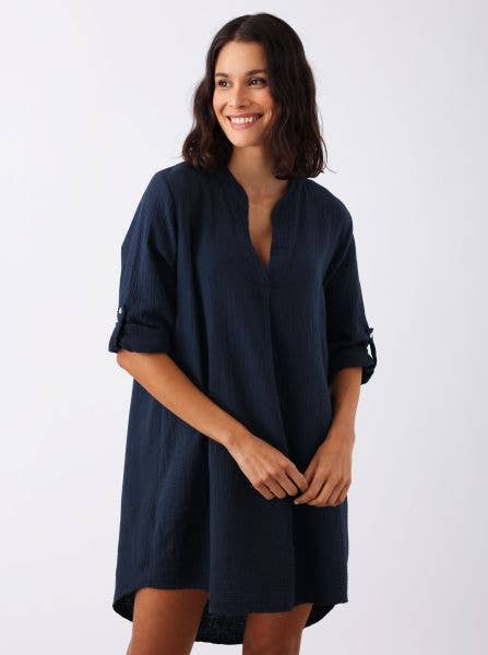 Musselin-Tunika BW "Rom"