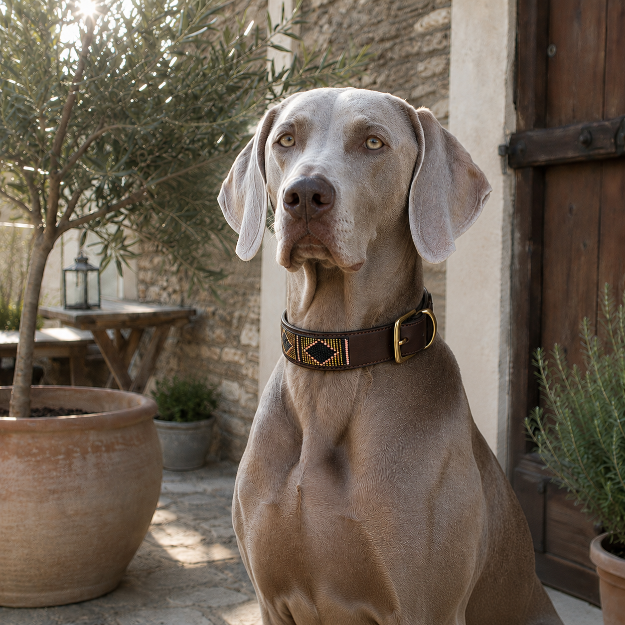 Hunde Halsband Handgemacht Pearls
