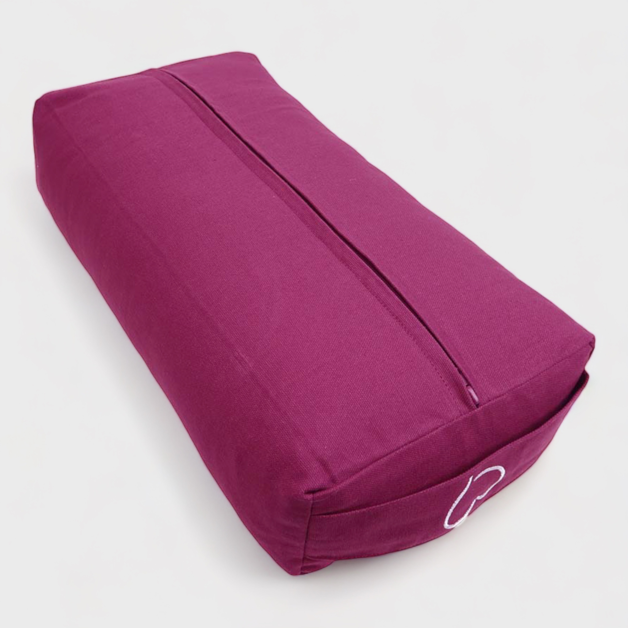 Rechteckiges Bolster Meditationskissen Blume des Lebens H: 10 cm