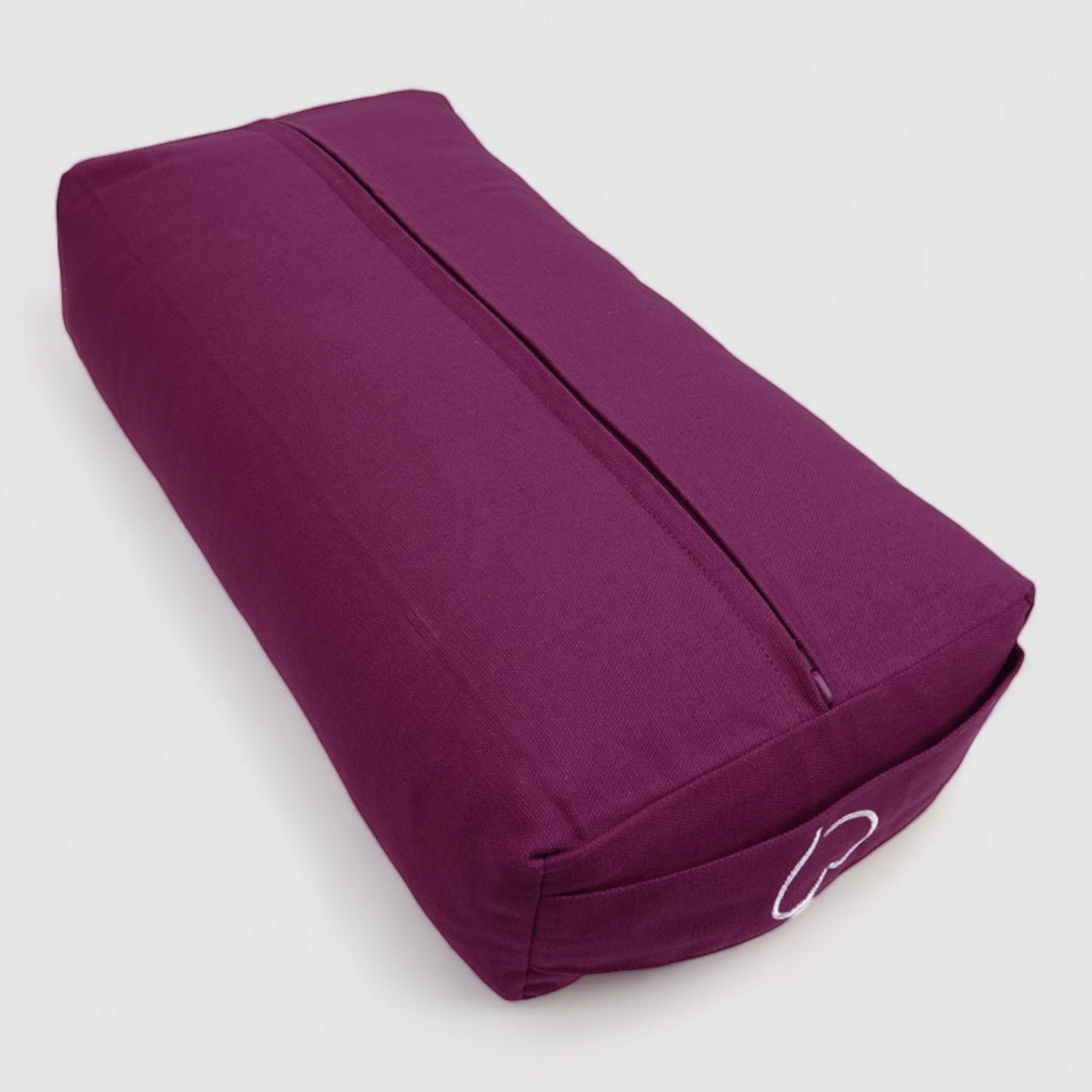 Rechteckiges Bolster Meditationskissen Blume des Lebens H: 10 cm