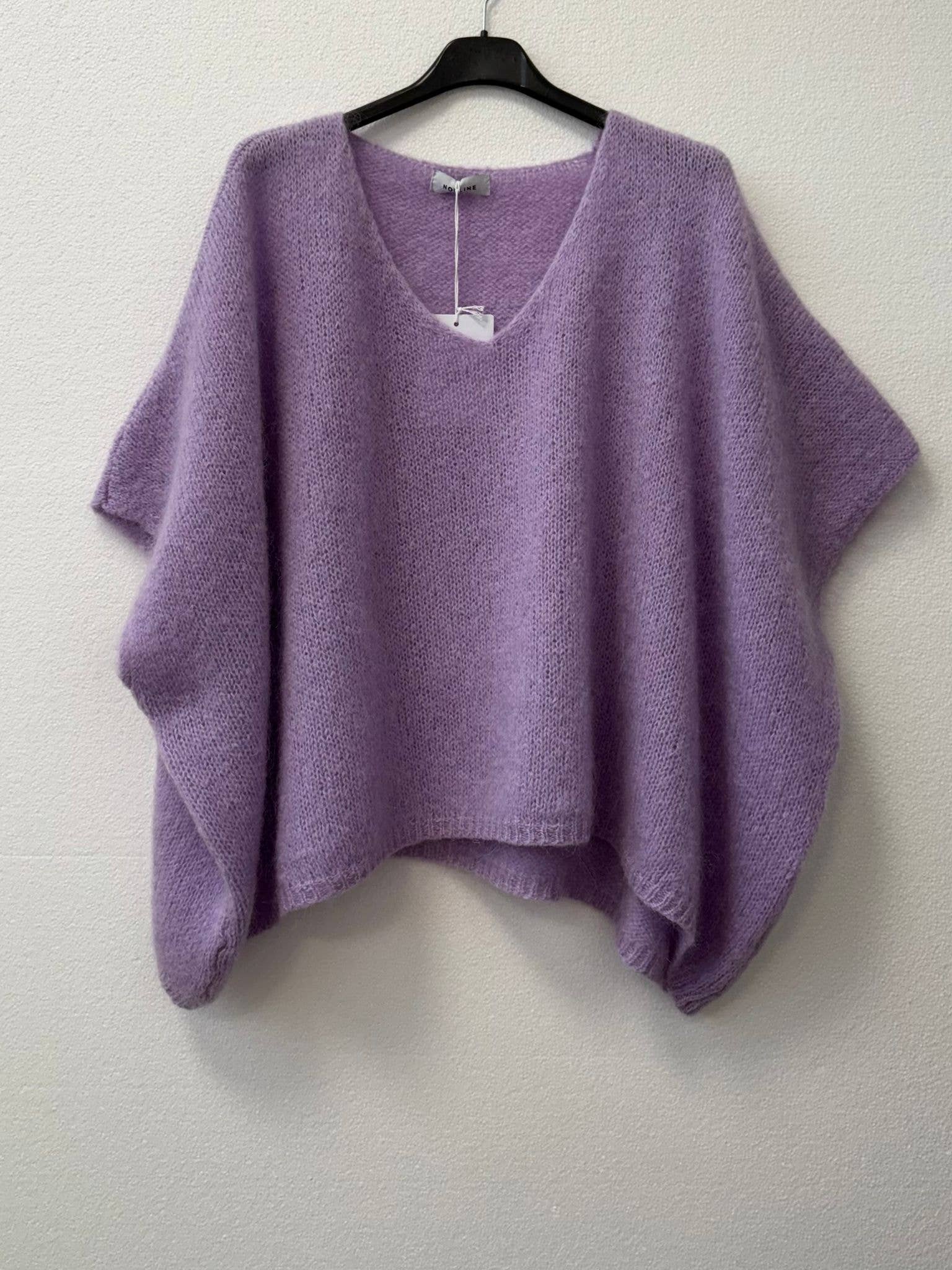 Mohair-Poncho-Pullover 7627