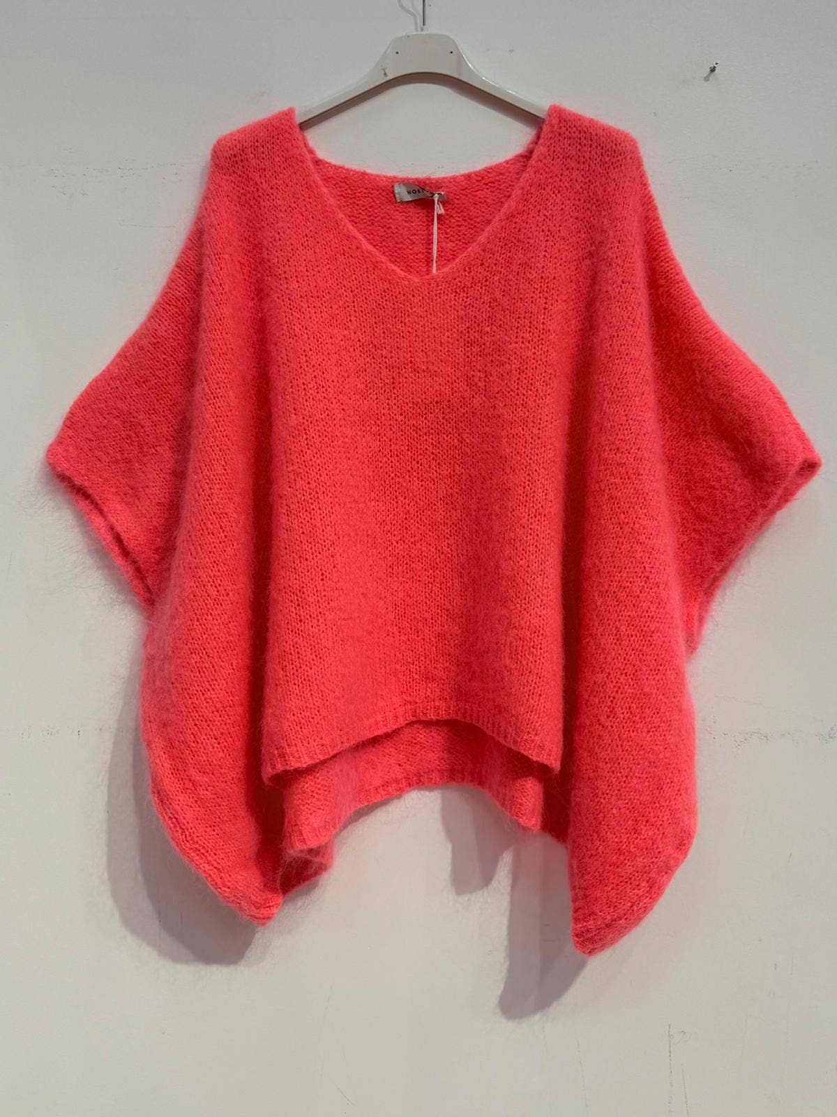Mohair-Poncho-Pullover 7627