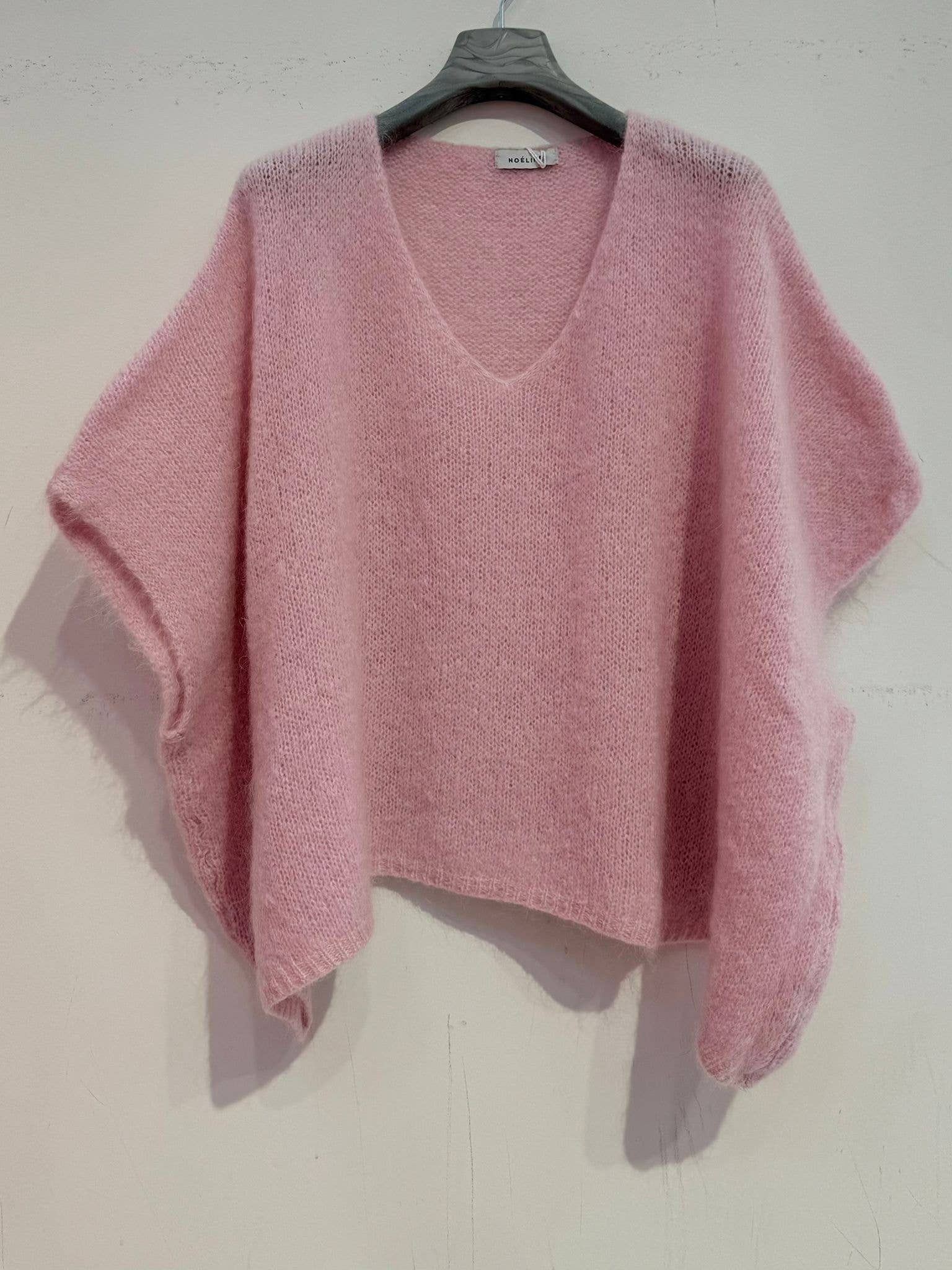Mohair-Poncho-Pullover 7627