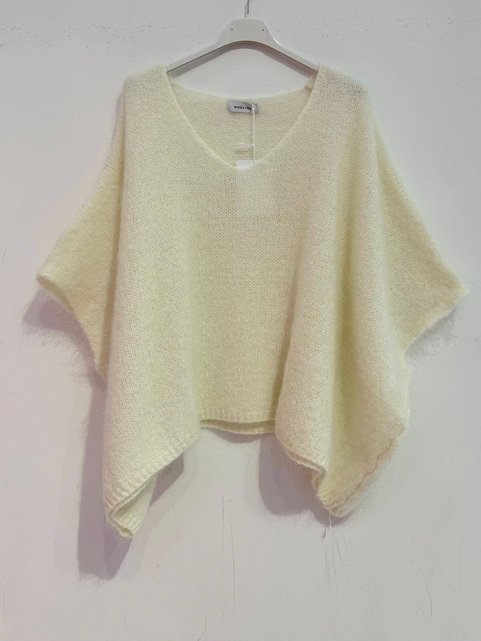 Mohair-Poncho-Pullover 7627