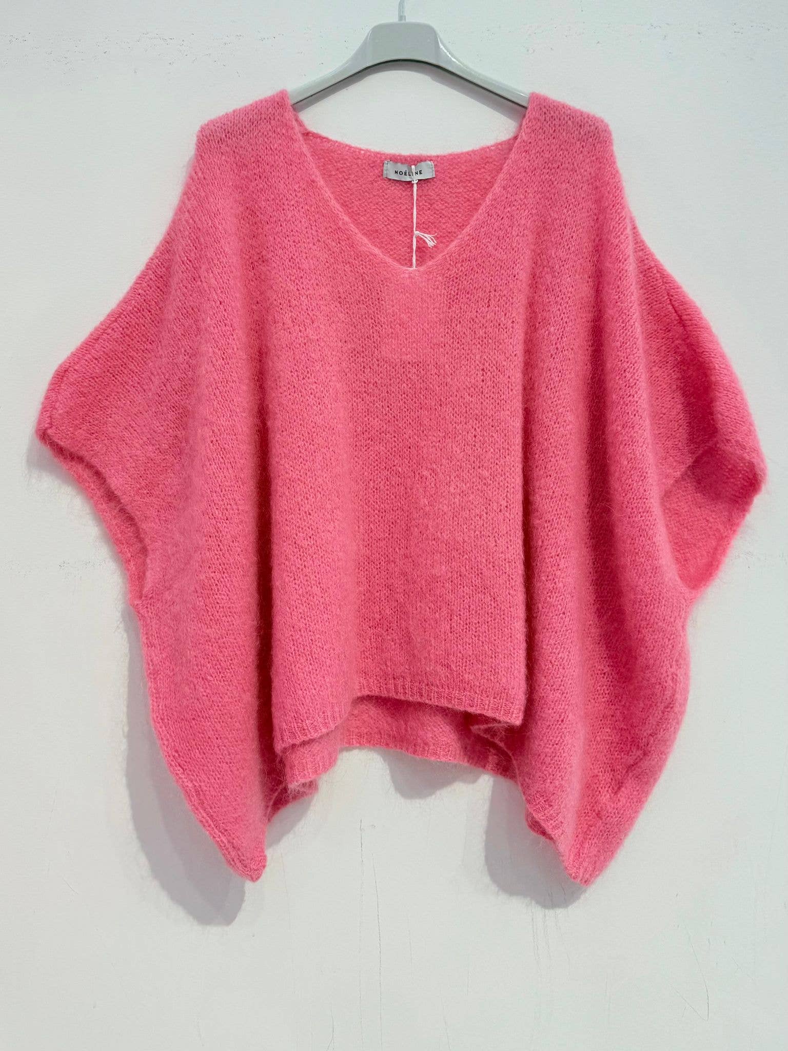 Mohair-Poncho-Pullover 7627