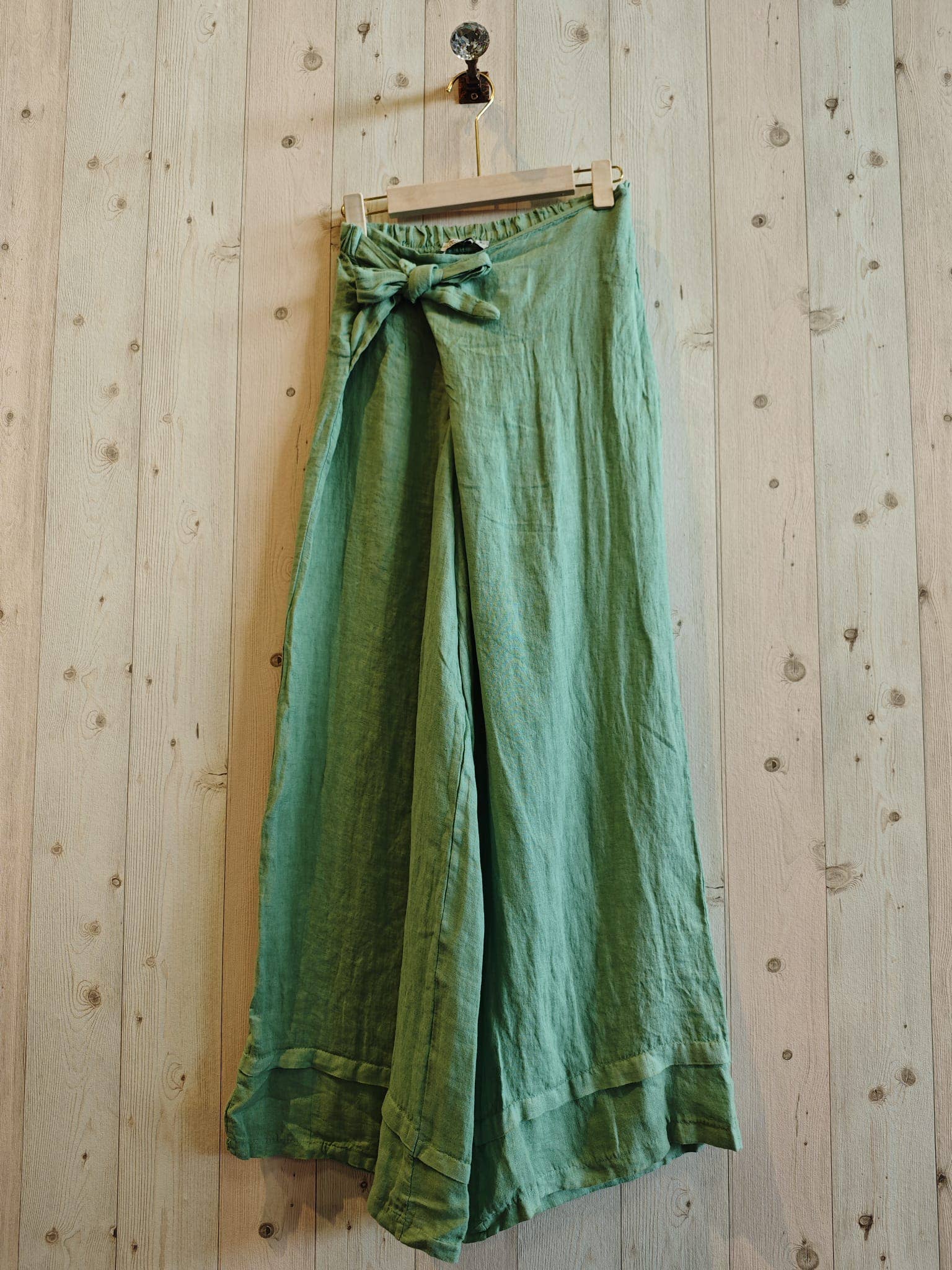 Hose mit Schleife 100% LEINEN