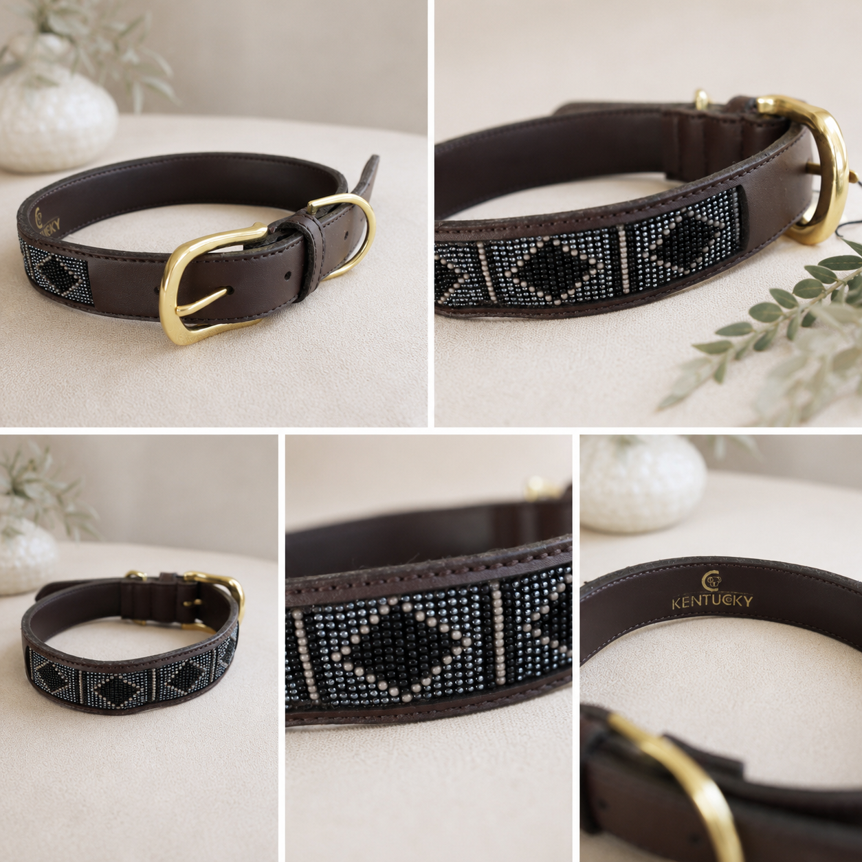 Hunde Halsband Handgemacht Pearls