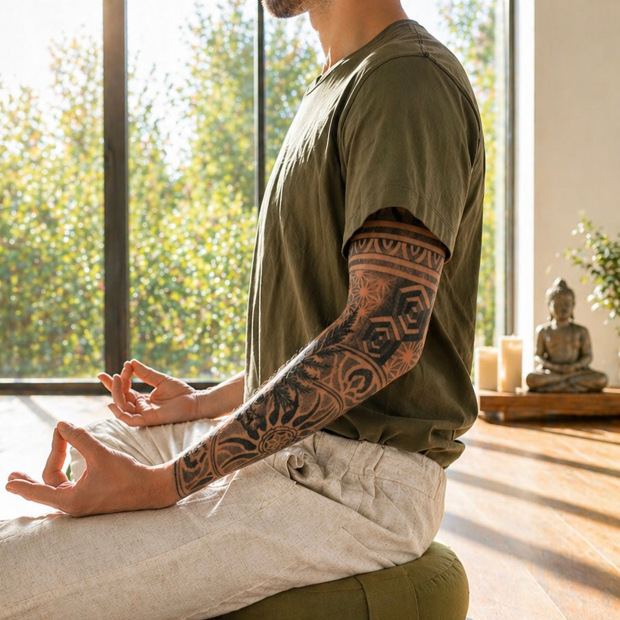 Meditationskissen Ahimsa Lotusblüte