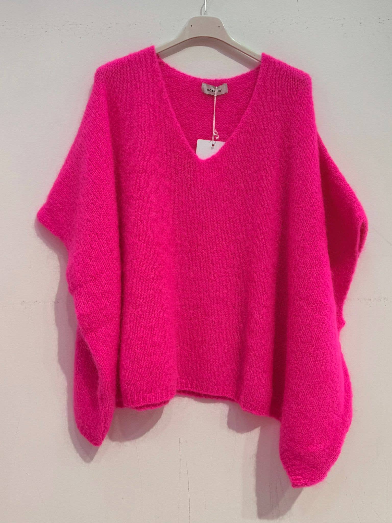 Mohair-Poncho-Pullover 7627