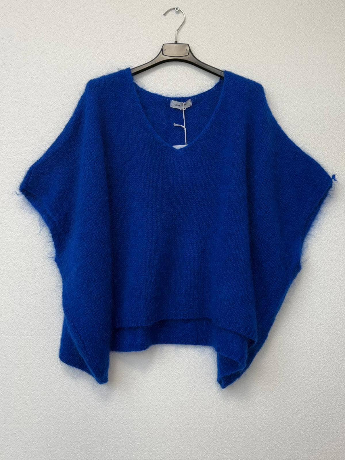 Mohair-Poncho-Pullover 7627