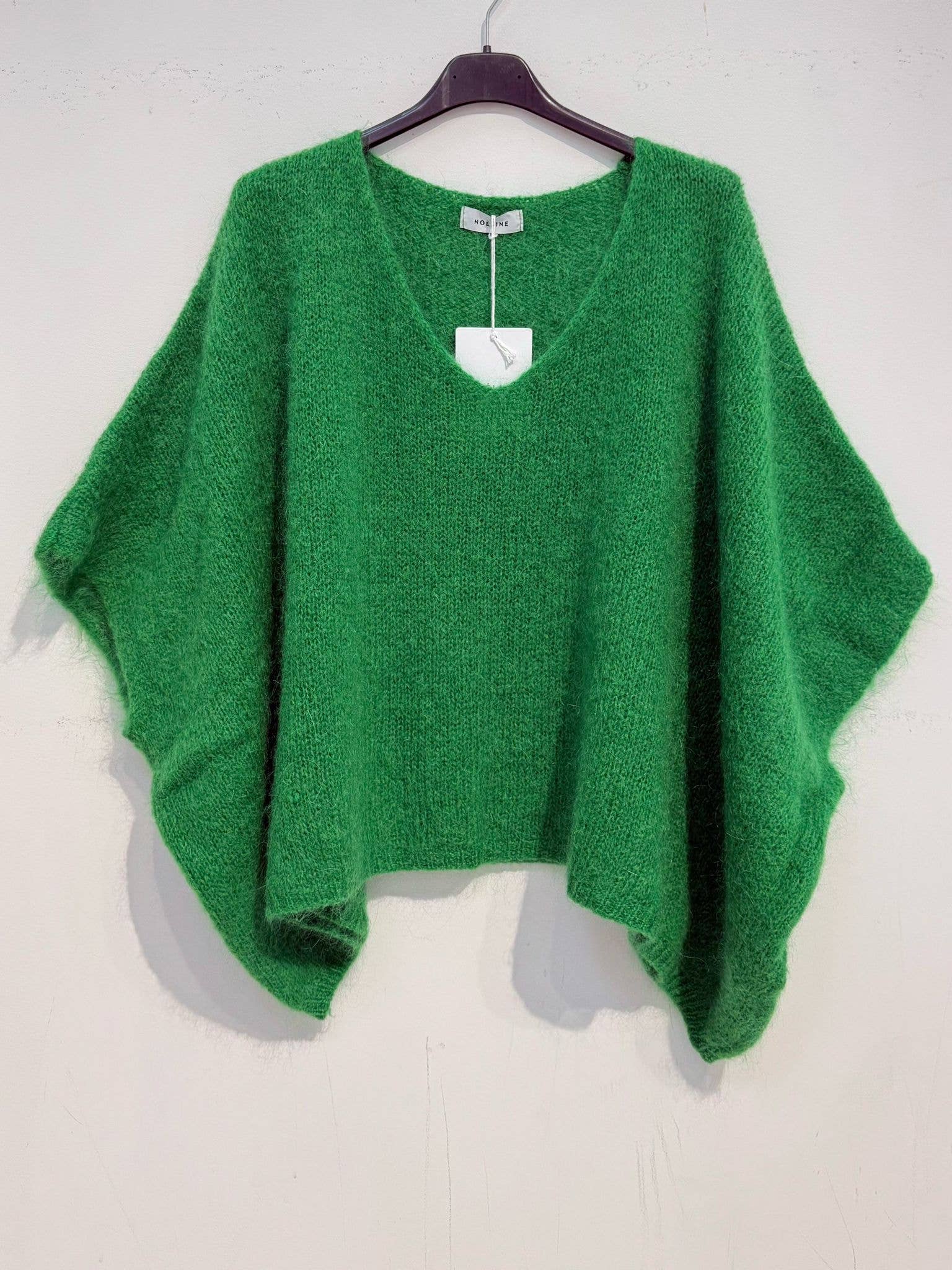 Mohair-Poncho-Pullover 7627