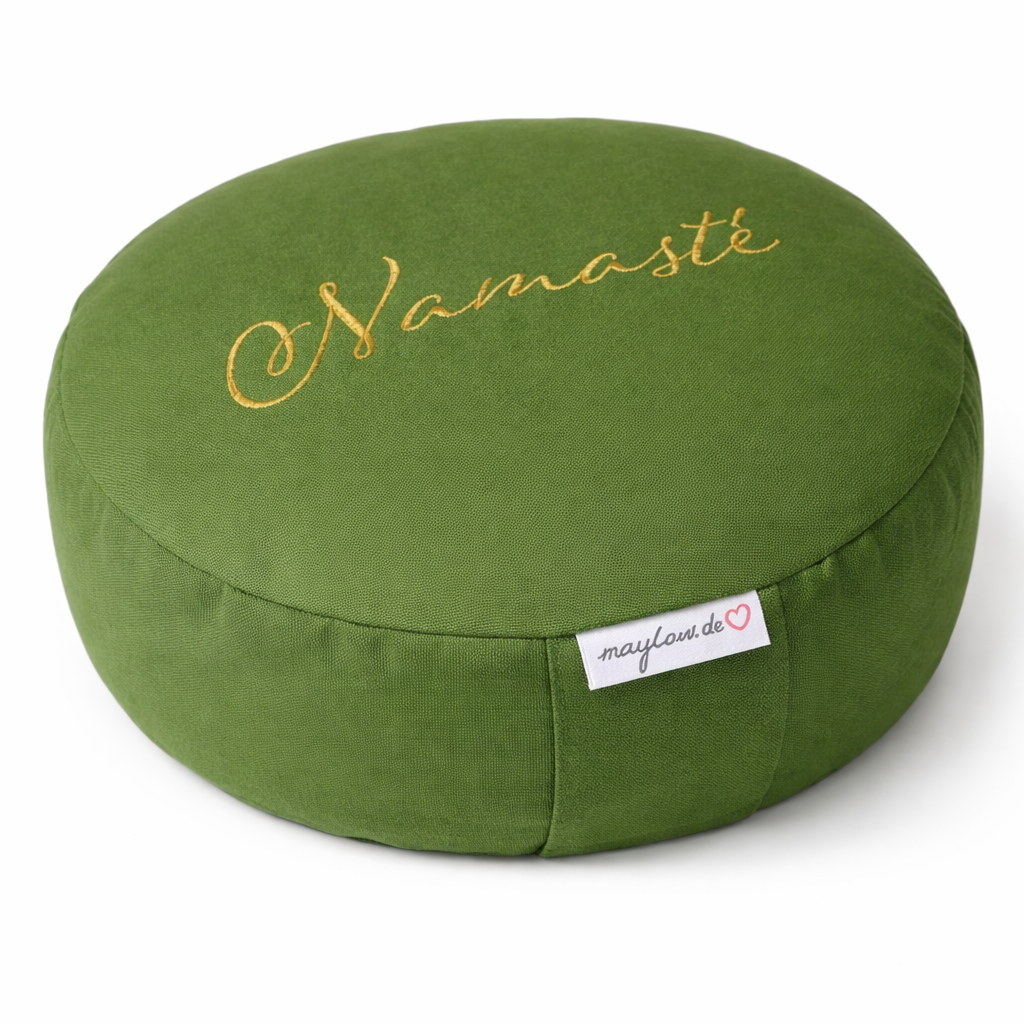 Meditationskissen Namasté – 15 cm hoch | personalisierbar